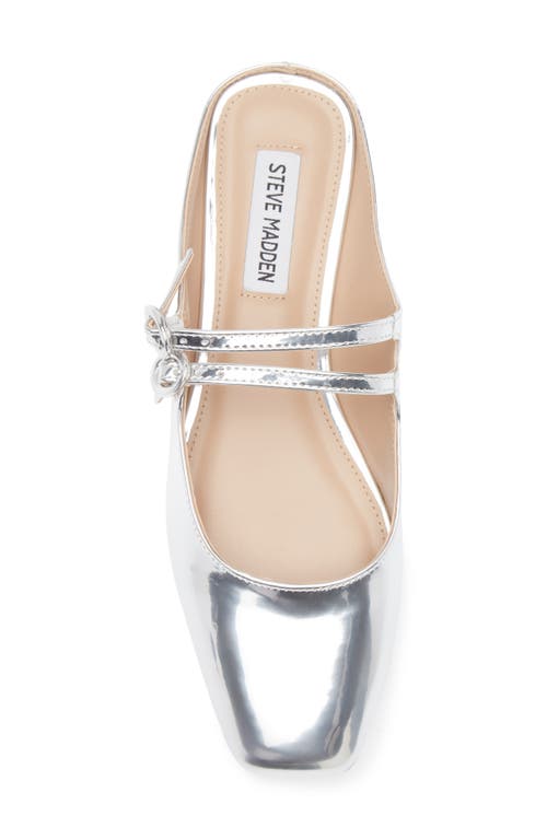 Shop Steve Madden Remee Mary Jane Mule In Silver
