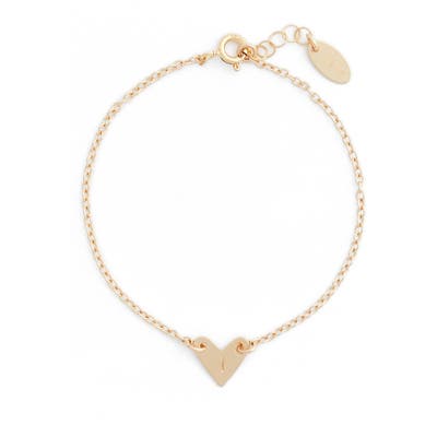 Nashelle Initial Heart Bracelet