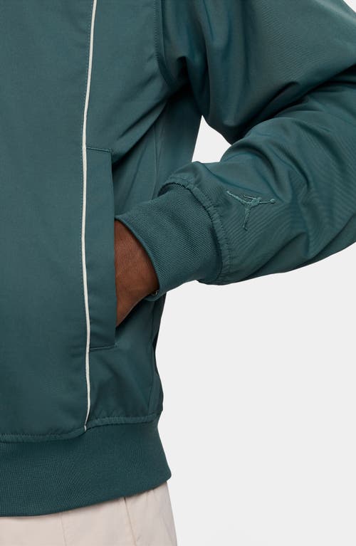 Shop Jordan Mvp Water Repellent Jacket In Oxidized Green/sail