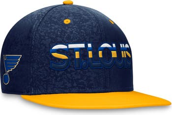 Men's Fanatics Branded Navy/Gold St. Louis Blues Core Primary Logo Flex Hat