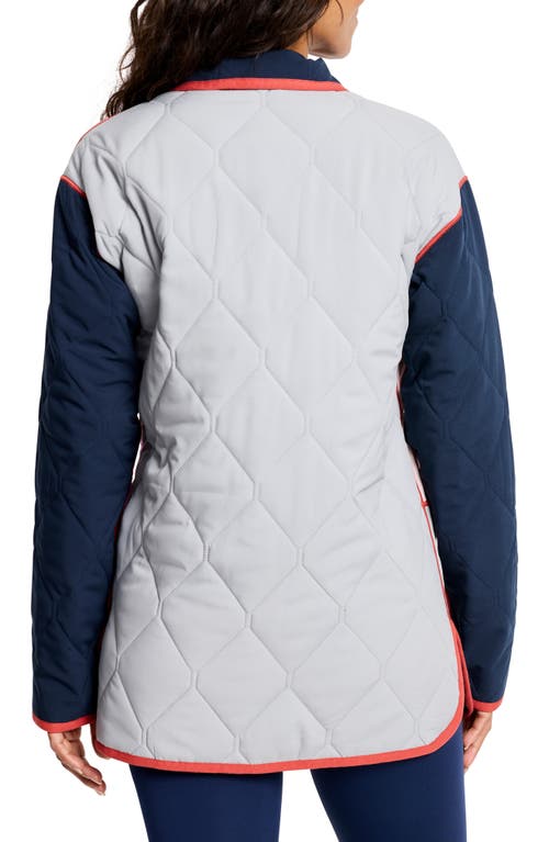 Nz Active By Nic+zoe Mixed Up Quilted Reversible Coat In Pink Multi
