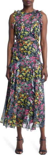 stad Academie niet verwant Ted Baker London Gloriha Waterfall Floral Sleeveless Midi Dress | Nordstrom