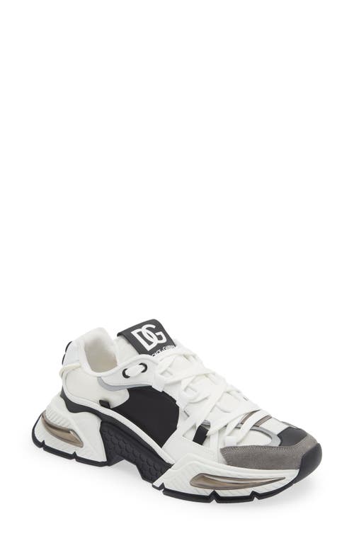 Shop Dolce & Gabbana Dolce&gabbana Airmaster Low Top Sneaker In White/black