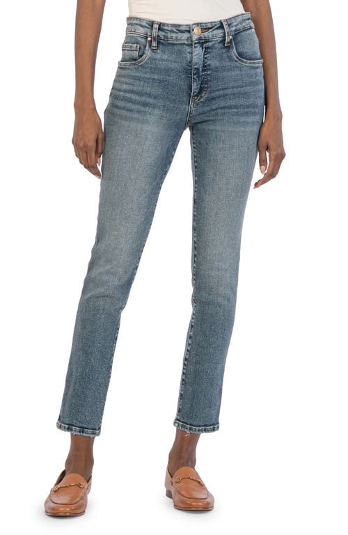 KUT from the Kloth Reese Fab Ab High Waist Straight Leg Jeans in Agile