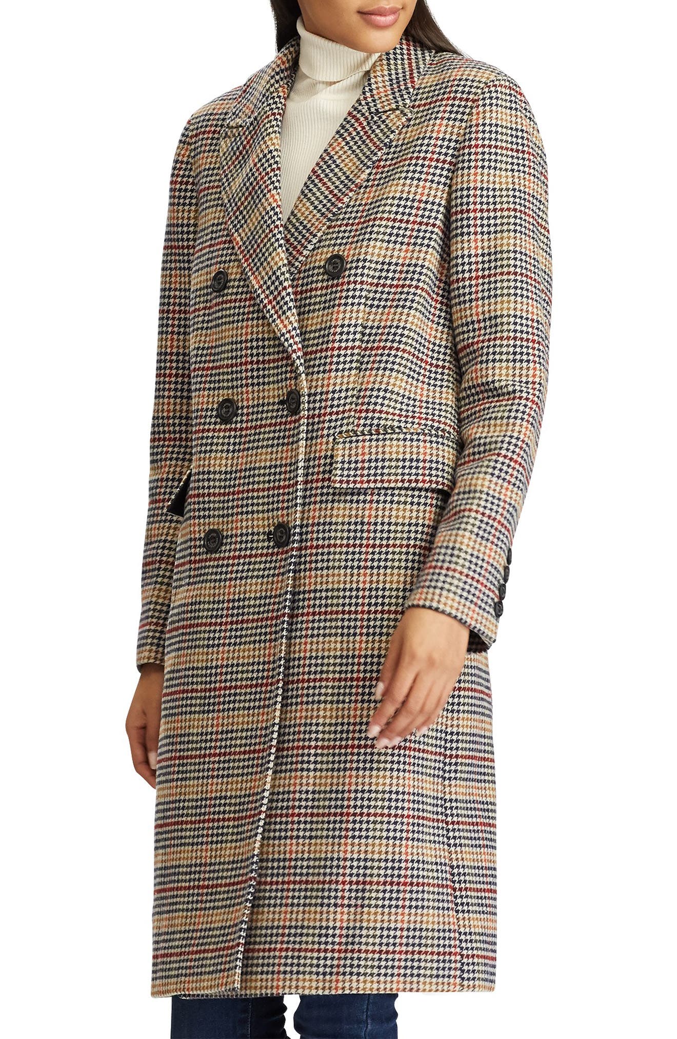lauren ralph lauren houndstooth coat