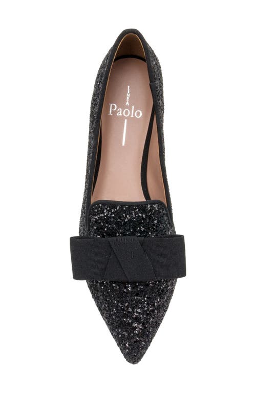 Linea Paolo Glitter Loafer In Black