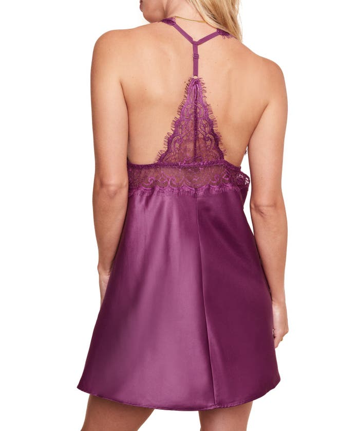 Shop Adore Me Zandy Slip Lingerie In Dark Purple