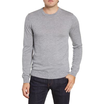 Bonobos Slim Fit Merino Wool Crewneck Sweater, Grey