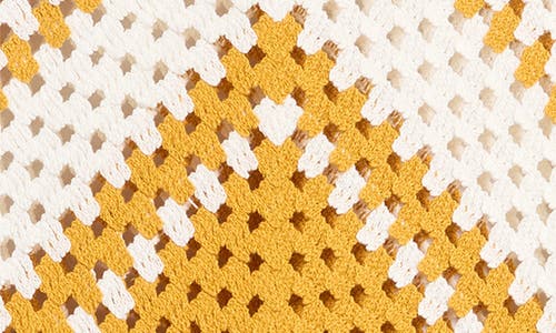 Shop Halogenr Halogen(r) Crochet Knit Sleeveless Cotton Blend Sweater In Golden Spice Brown