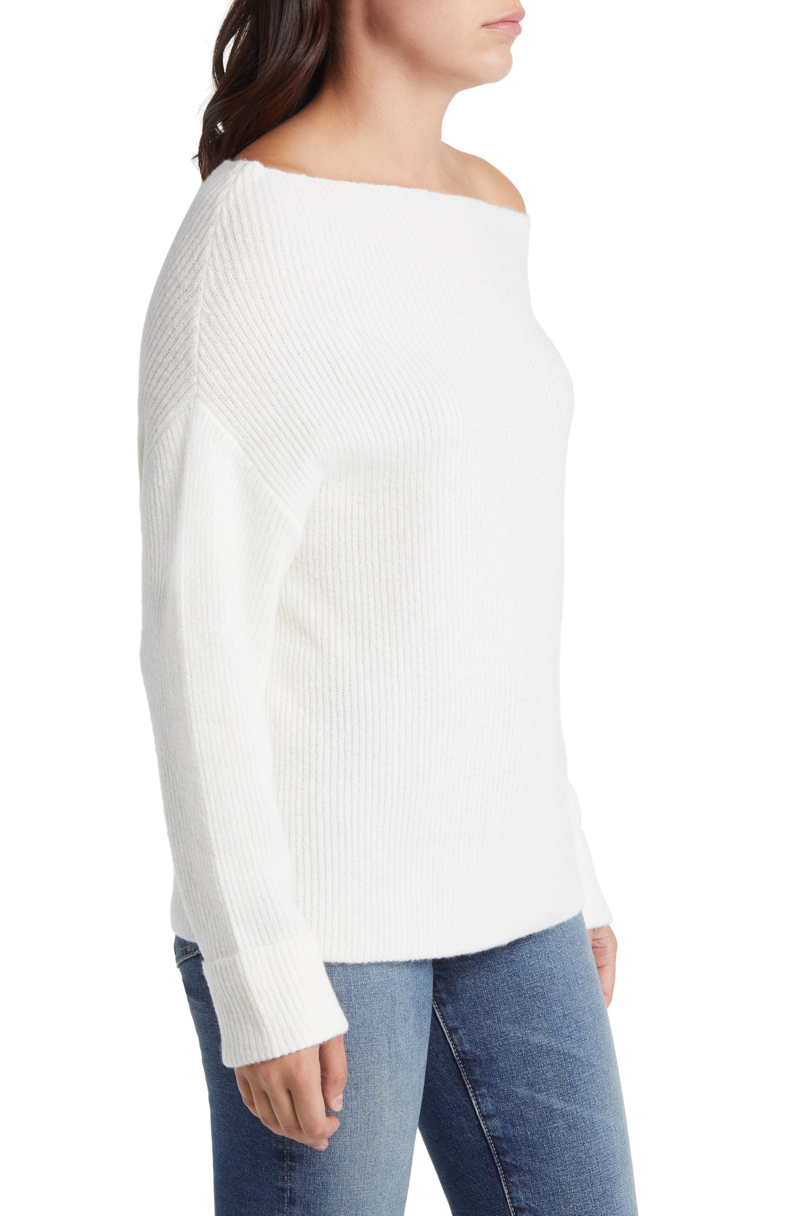 Treasure and bond sale one shoulder ribbed sweater