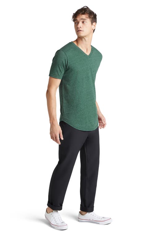 Shop Goodlife Triblend Scallop Hem T-shirt In Evergreen