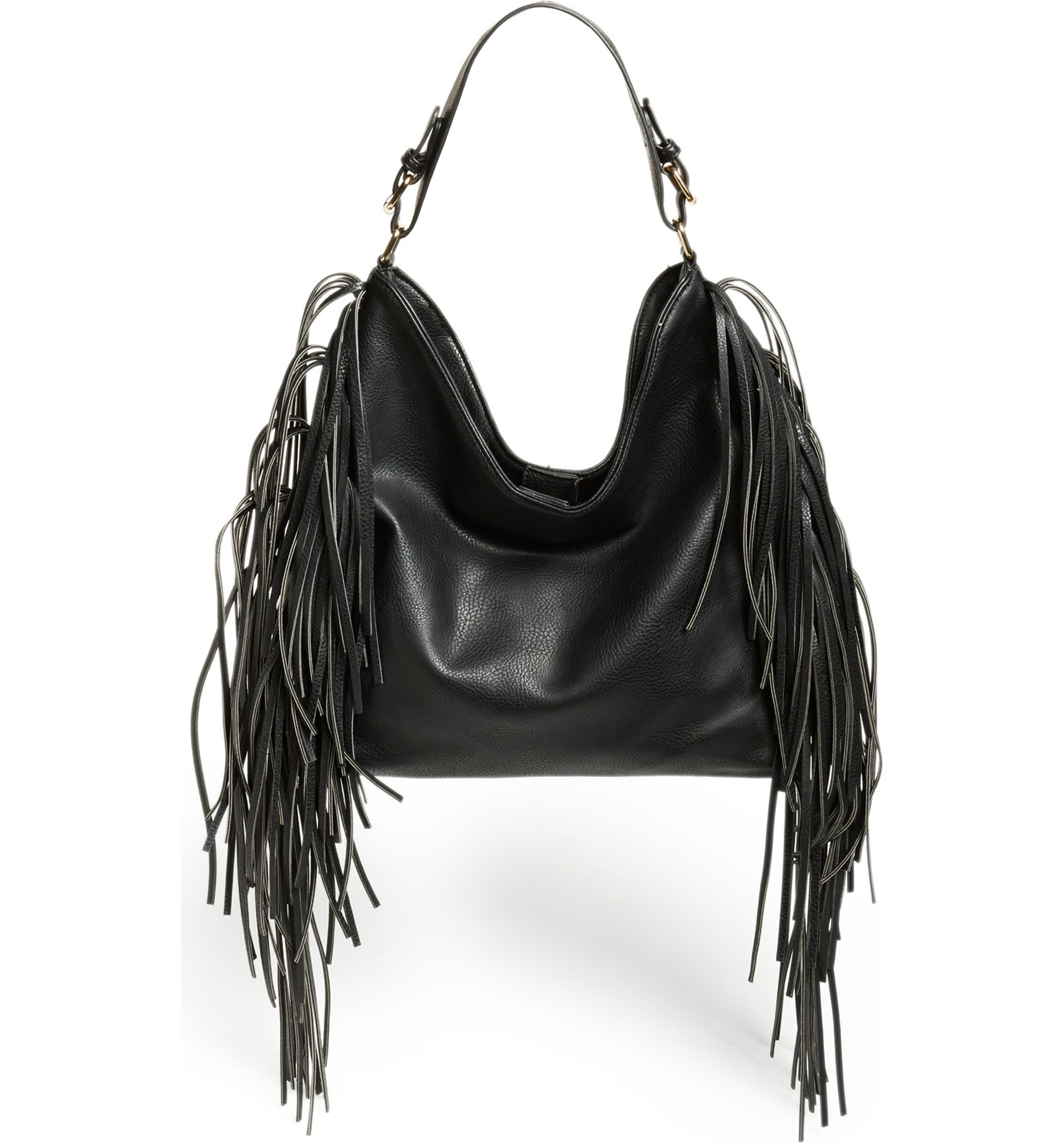 Sole Society 'Remy' Fringe Faux Leather Hobo | Nordstrom