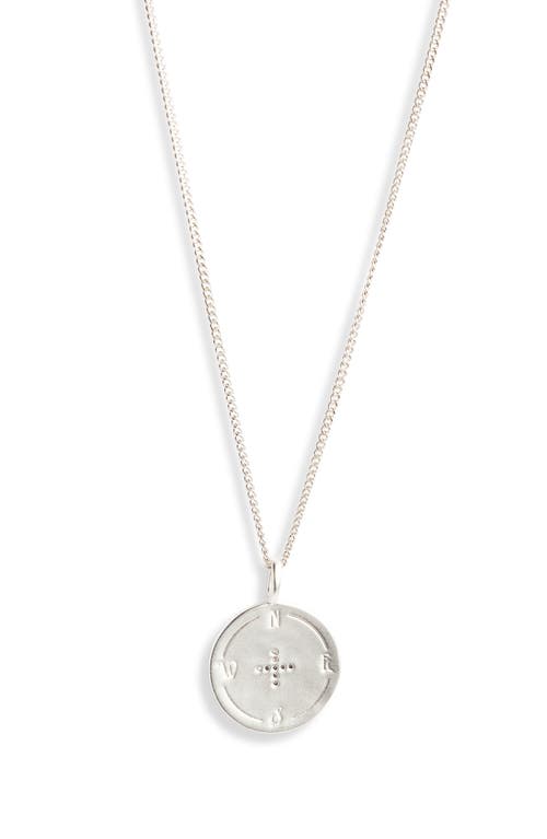 Miranda Frye Carina Compass Pendant Necklace In White