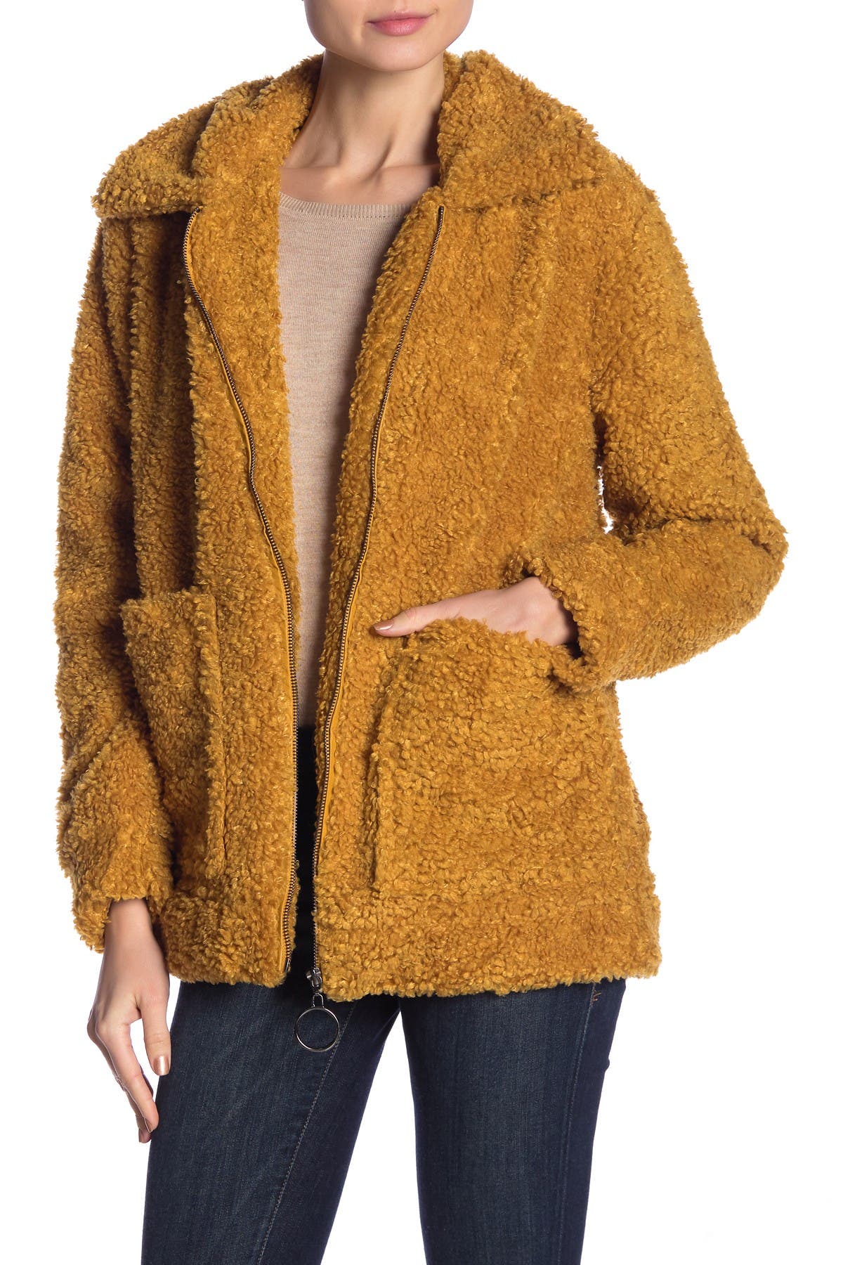 steve madden shearling coat