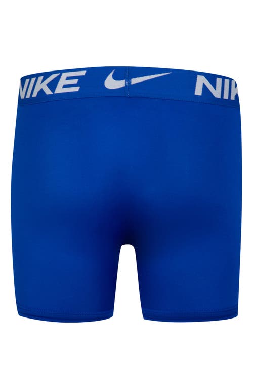 Shop Nike Kids' Assorted 3-pack Micro Essentials Boxer Briefs In Black/blue/red