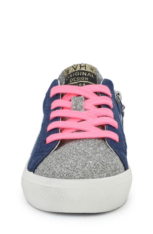 Vintage Havana Kids' Vail Sneaker In Navy Matt Sparkle