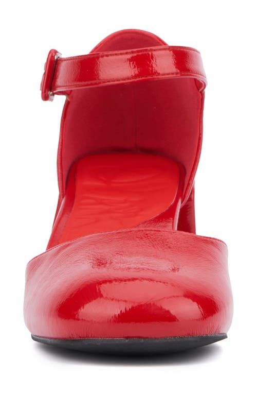 Olivia Miller Ascendant Block Heel Pump In Red