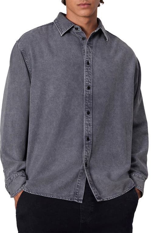 Shop Rag & Bone Matthew Denim Button-up Shirt In Aged Indigo