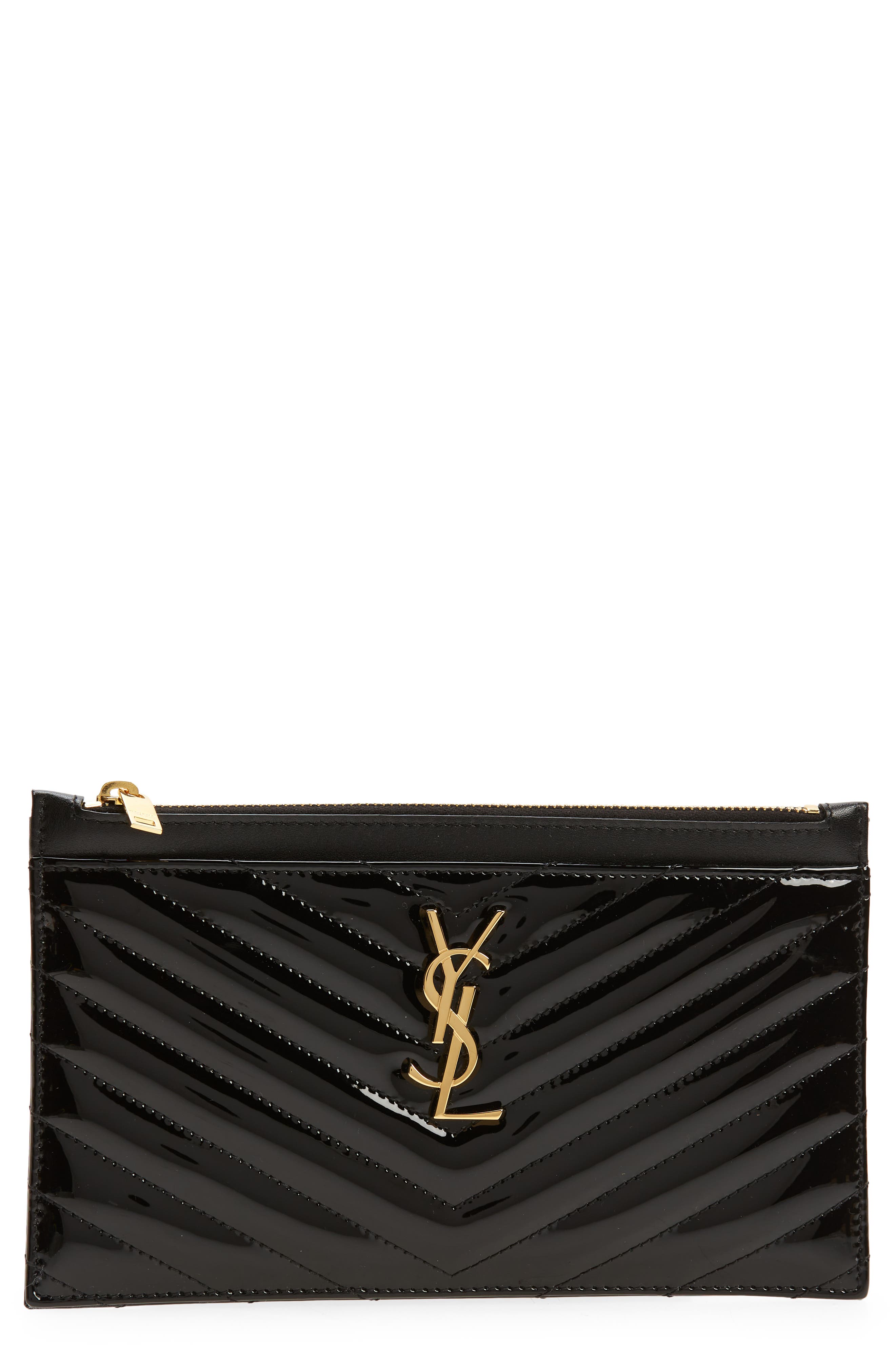 ysl black clutch bag