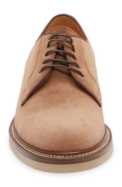 Shop Brunello Cucinelli Iconic Derby In C8831 Brown