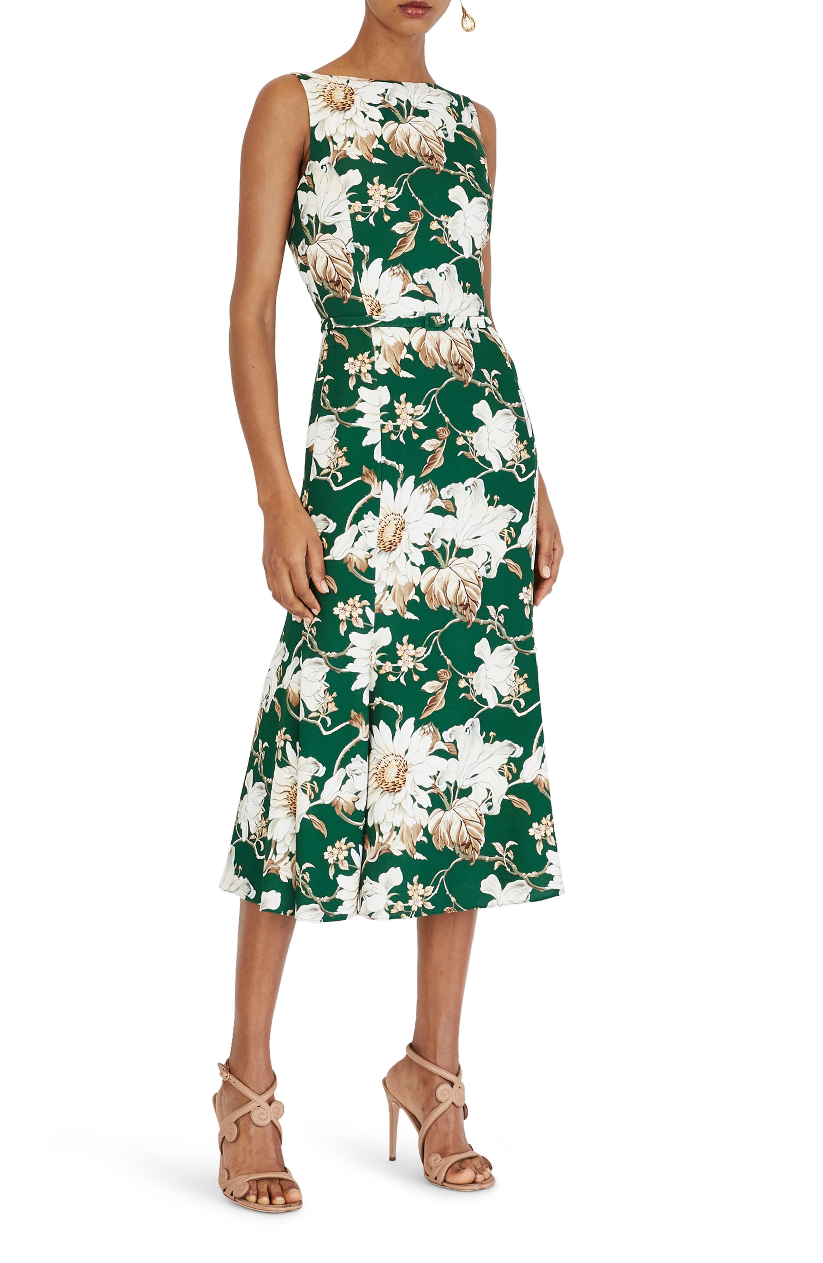 oscar de la renta midi dress