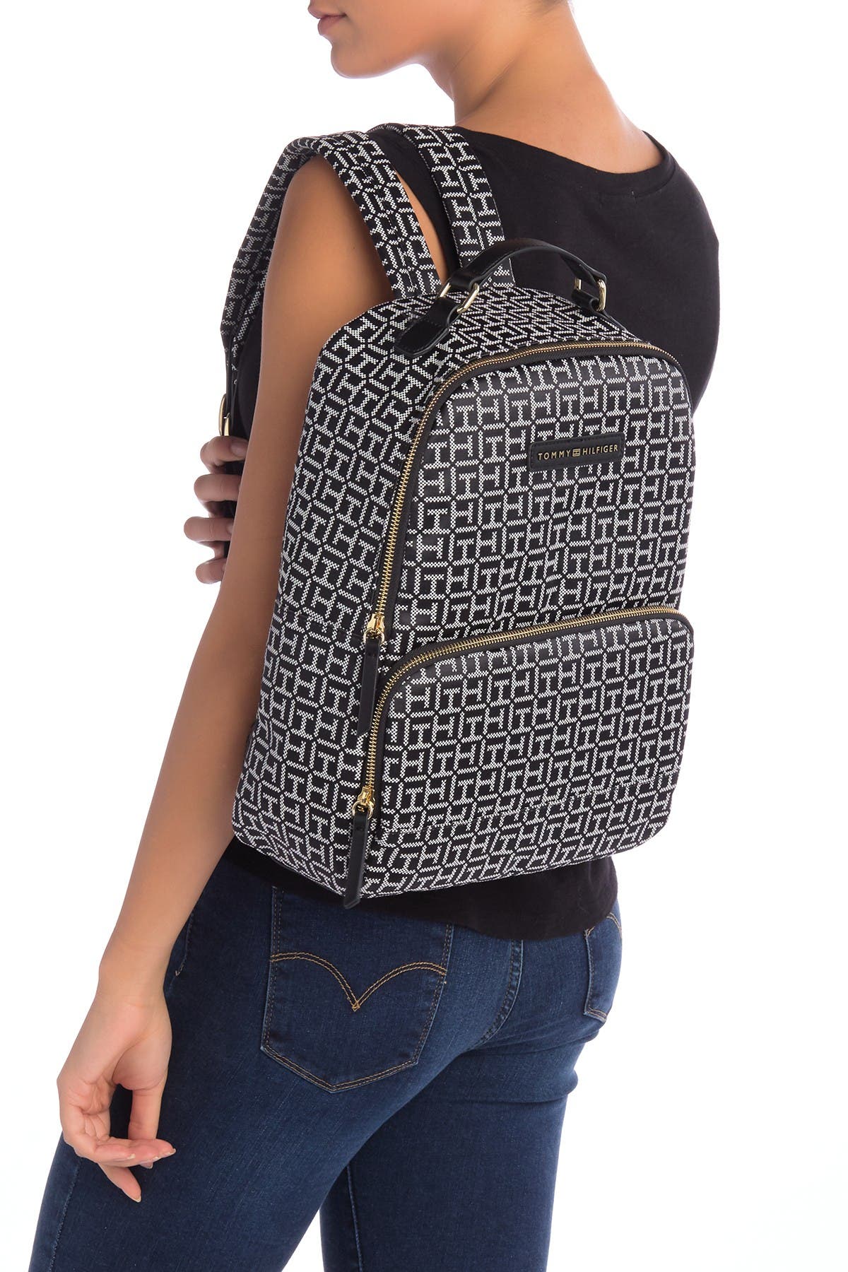 tommy hilfiger alva quilted backpack