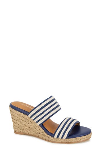 Andre Assous André Assous Nitra Wedge Sandal In Blue
