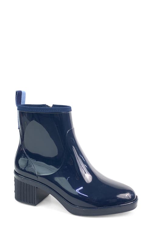 kate spade new york puddle rain bootie in Blazer Blue/Blue Glow