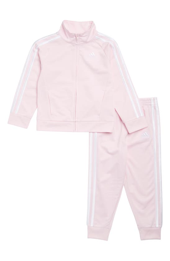 Shop Adidas Originals Adidas Kids' Core Tricot Tracksuit In Light Pink