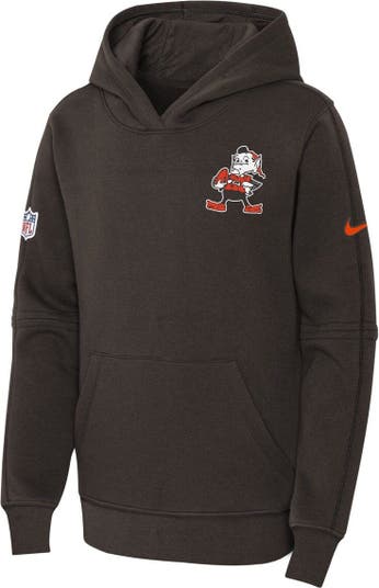 Nike Youth Nike Brown Cleveland Browns 2023 Sideline Club Fleece