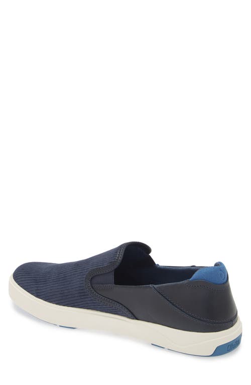 Shop Olukai Laeahi Kapa Slip-on In Trench Blue/channel Blue