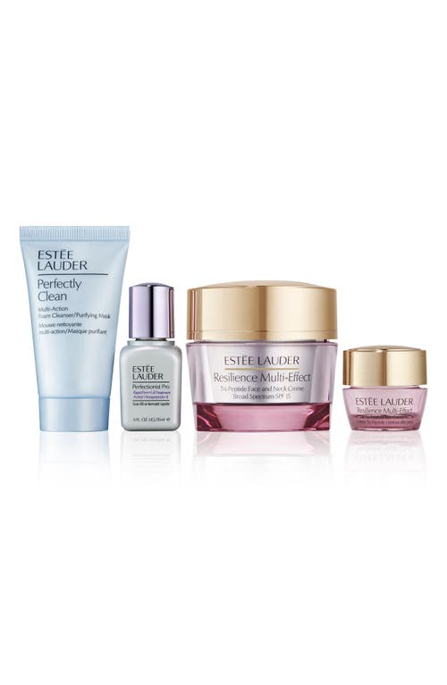 Shop Estée Lauder Resilience Cream Holiday Skin Care Set (limited Edition) $194 Value In No Color