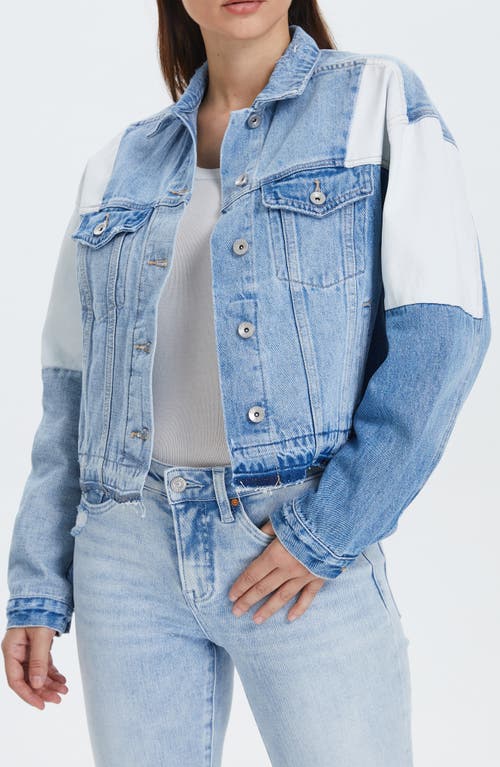 Shop Bayeas Patchwork Denim Jacket In Polychrome