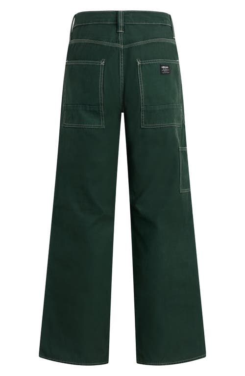 Hudson Jeans Luca Wide Leg Carpenter Pants In Smoke Pine