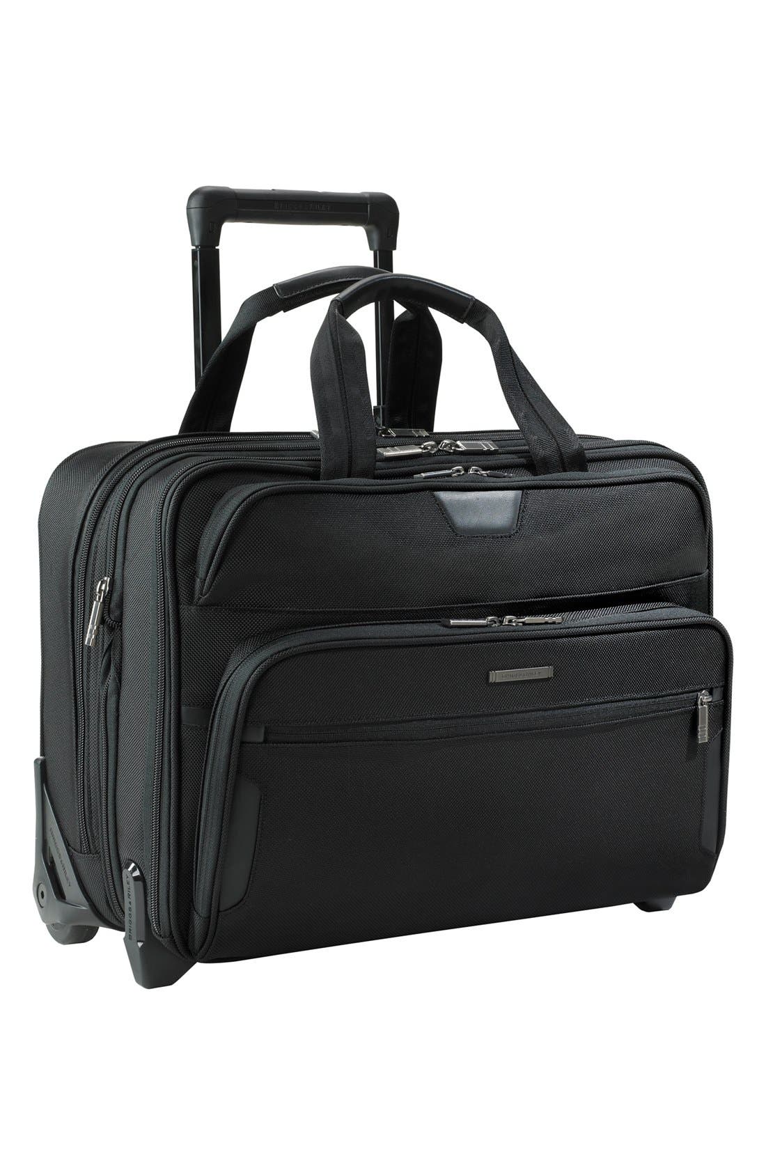 Briggs & Riley 'Large' Expandable Rolling Ballistic Nylon Briefcase (18