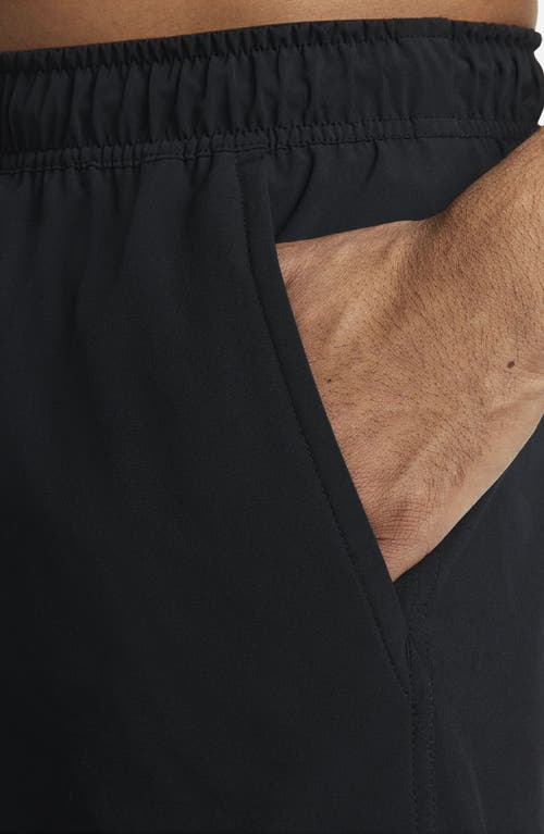 Nike Men's Unlimited Dri-fit 5" Unlined Versatile Shorts In Black/black/black