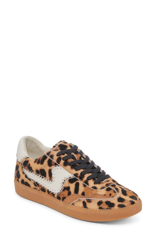 Shop Dolce Vita Notice Stitch Genuine Calf Hair Sneaker In Dark Leopard Calf Hair