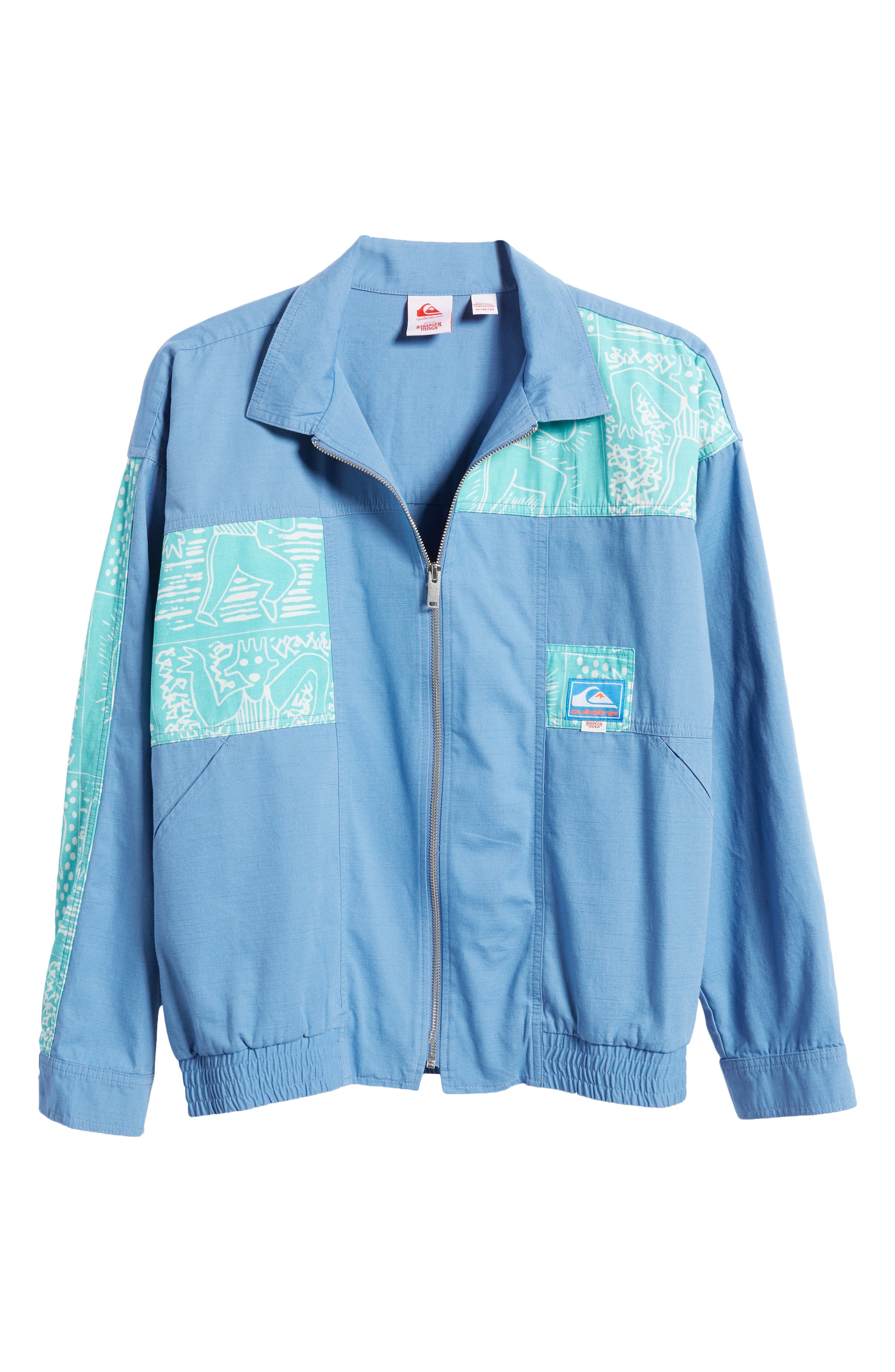 Quiksilver x 'Stranger Things' Hawkins Colorblock Cotton Jacket Nordstromrack