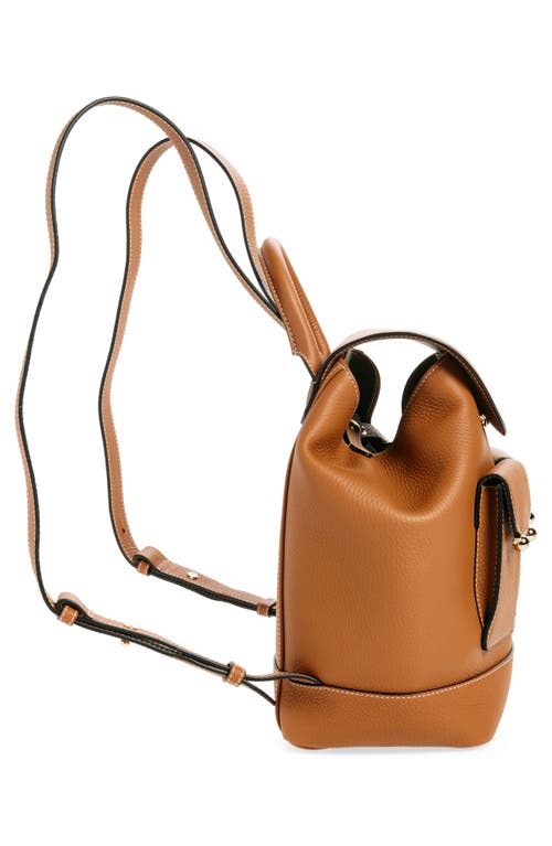 Strathberry Osette Leather Backpack In Tan