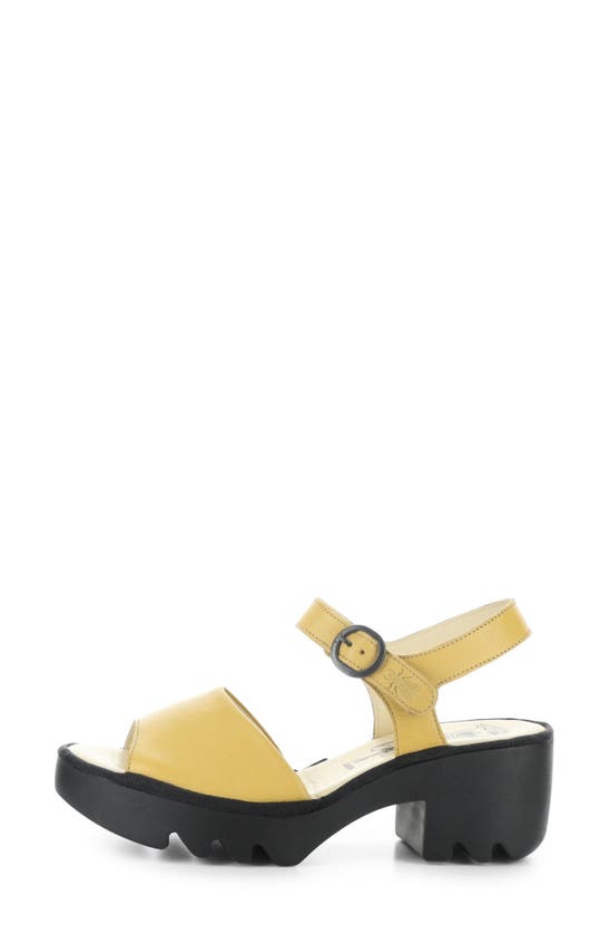 Shop Fly London Tull Platform Sandal In Bumblebee Mousse