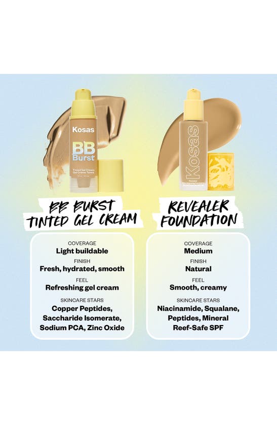 KOSAS KOSAS BB BURST TINTED MOISTURIZER GEL CREAM WITH COPPER PEPTIDES