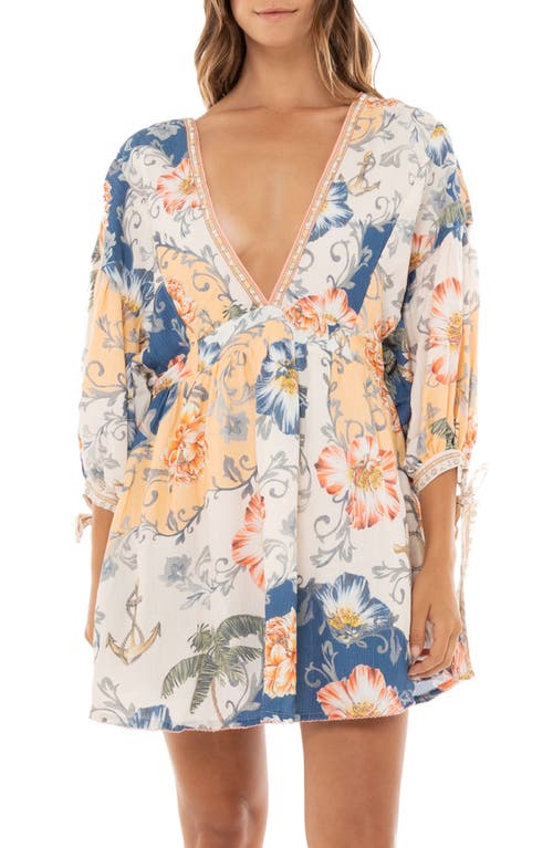 Alex Kai Paisley Cover-Up Dress in Ivory Multicolor