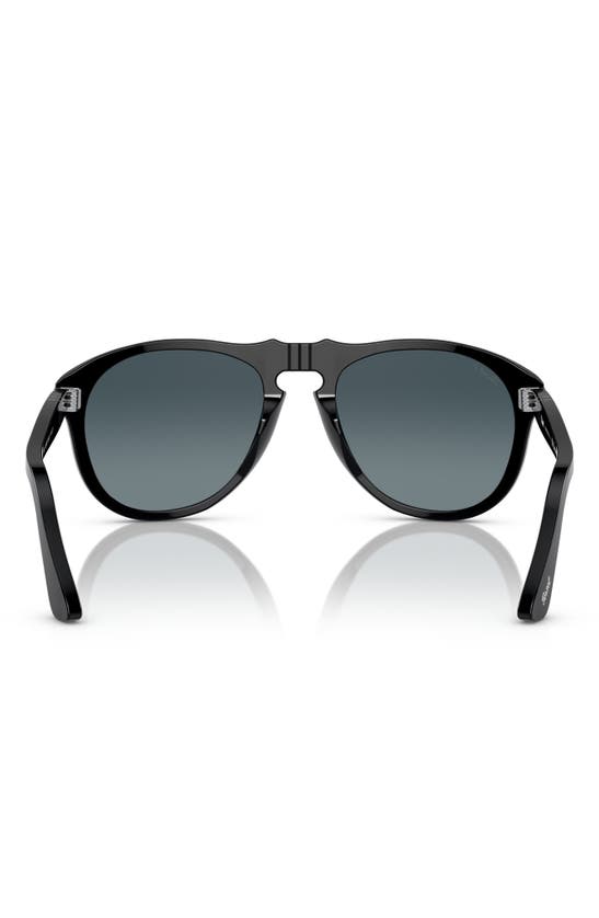 Shop Persol 54mm Polarized Sunglasses In Black