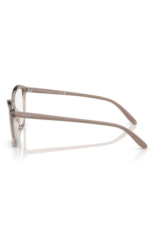 Vogue 52mm Irregular Optical Glasses In Caramel