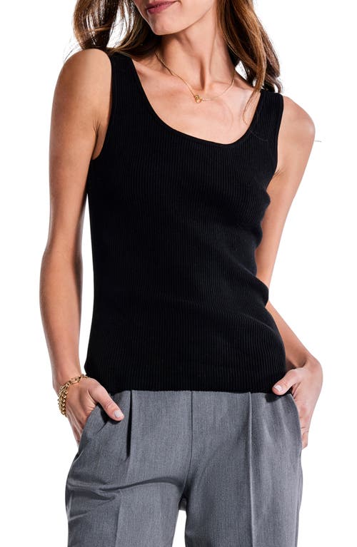 NIC+ZOE Rib Tank in Black Onyx