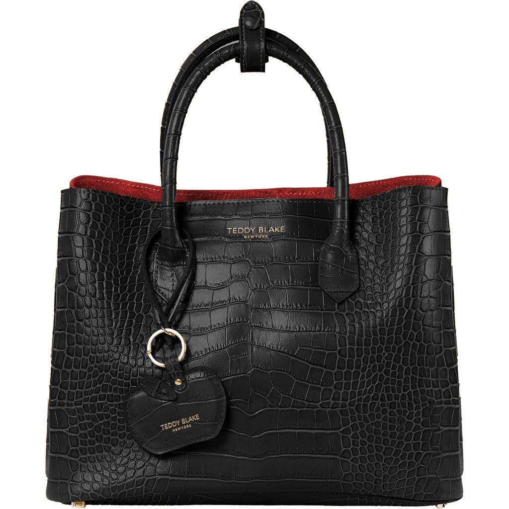 Teddy Blake Vanessa Croco 12" In Black&red
