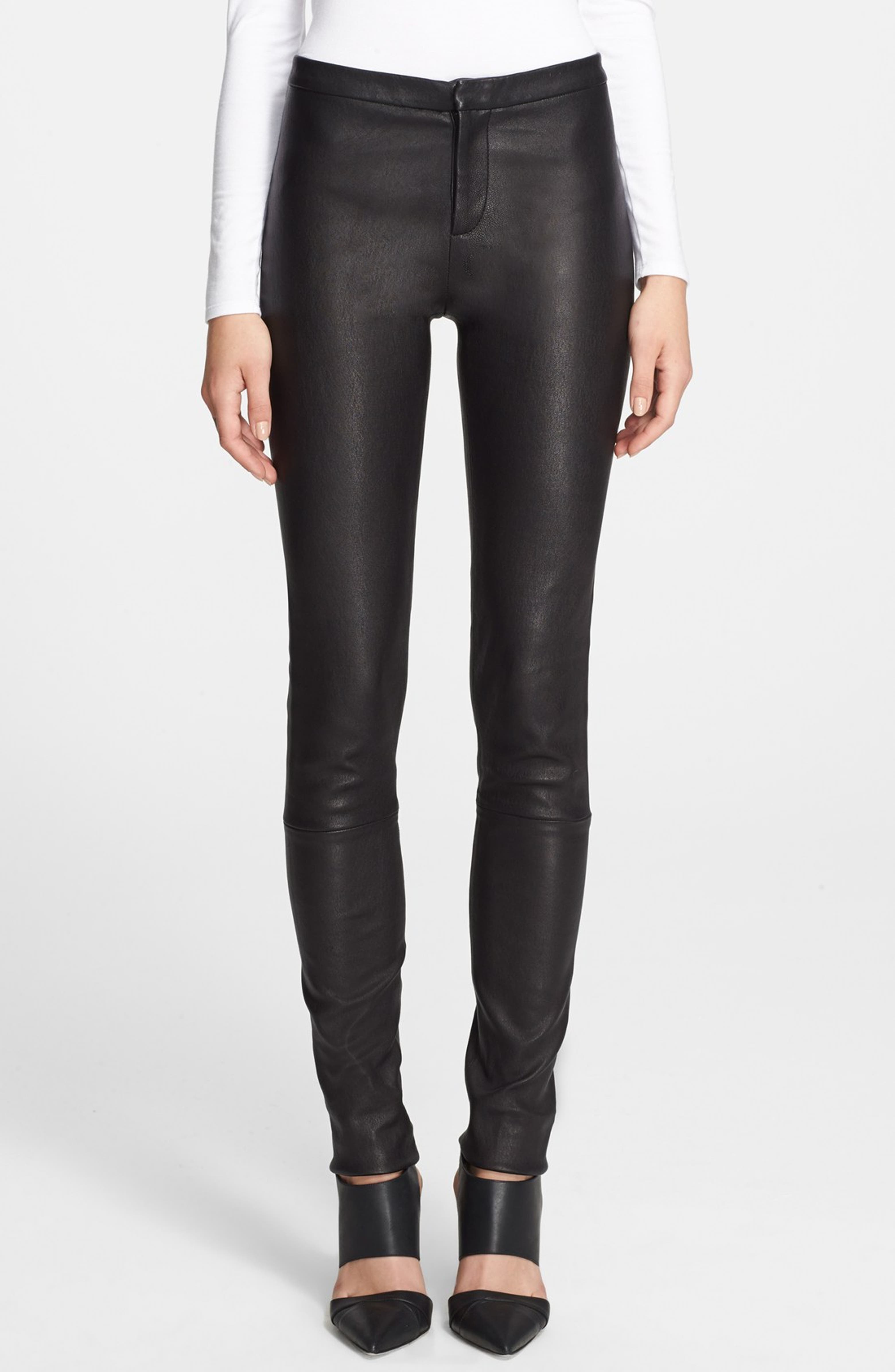 Theory 'Pittella' Leather Pants | Nordstrom
