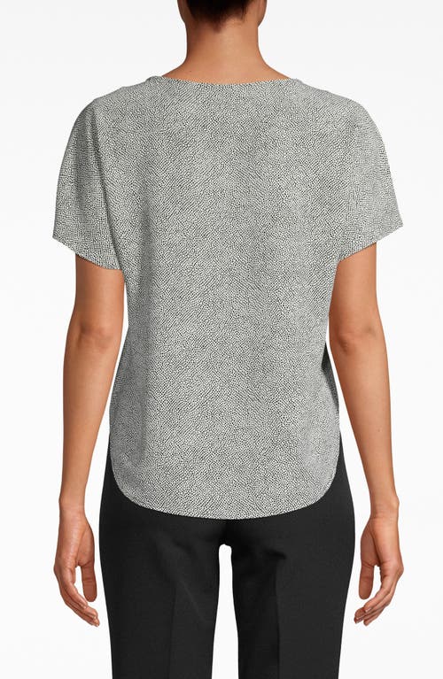 Shop Anne Klein Bateau Neck Top In Anne White/anne Black