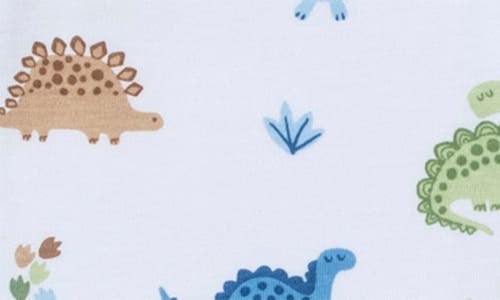 Shop Kissy Kissy Pima Cotton Footie In Dinosaurs