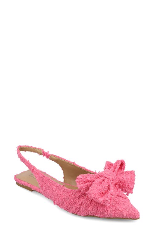 Journee Collection Sabrina Slingback Flat In Pink